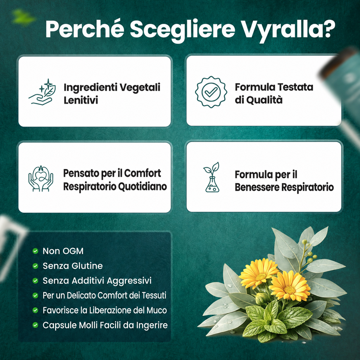 Vyralla™ Spray Detergente per i Polmoni