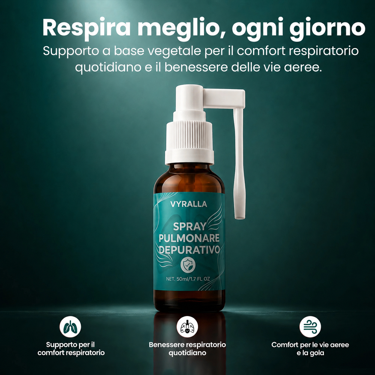 Vyralla™ Spray Detergente per i Polmoni