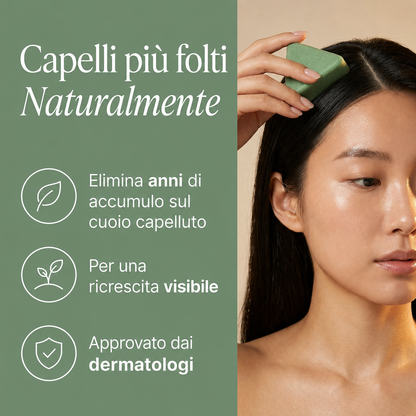 Saponetta coreana rivitalizzante per il cuoio capelluto